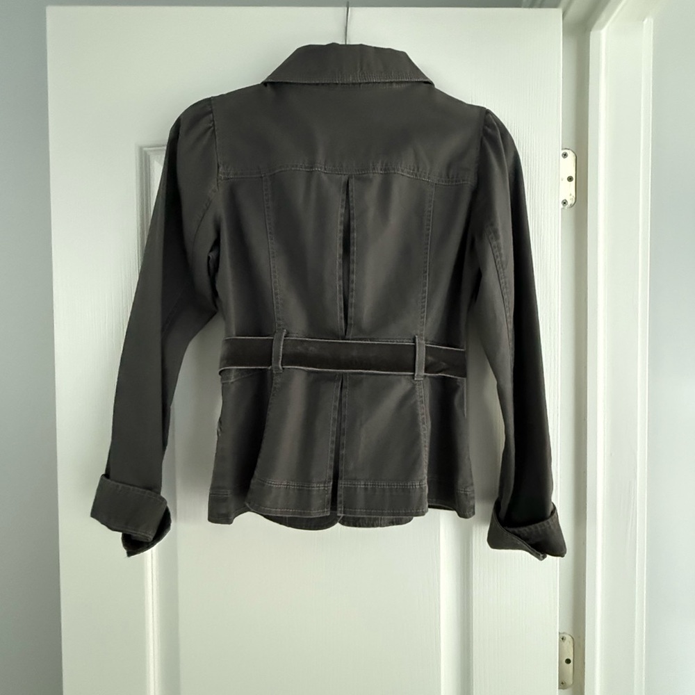 LOFT Dark Gray Utility Jacket - Picture 5 of 7